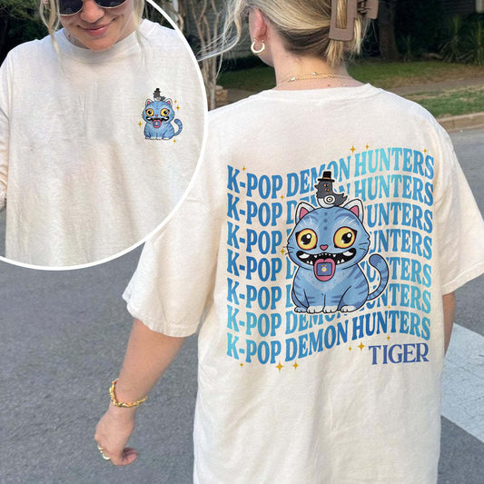 Demon Hunters Huntrix Print Crew Neck T-shirt