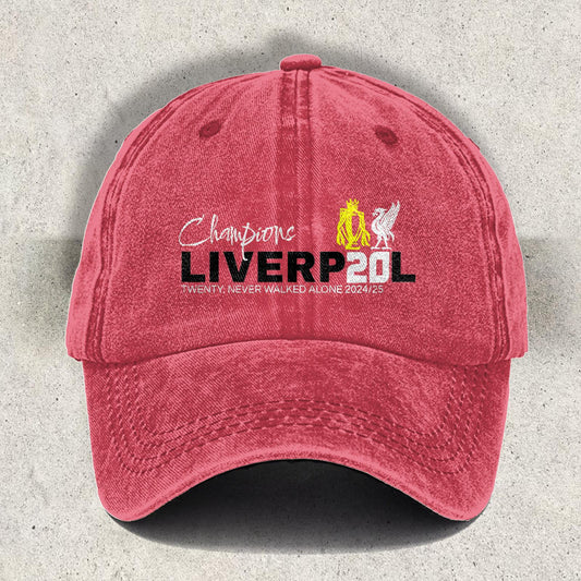 Liverpool Champions 2025 Printed Baseball Cap
