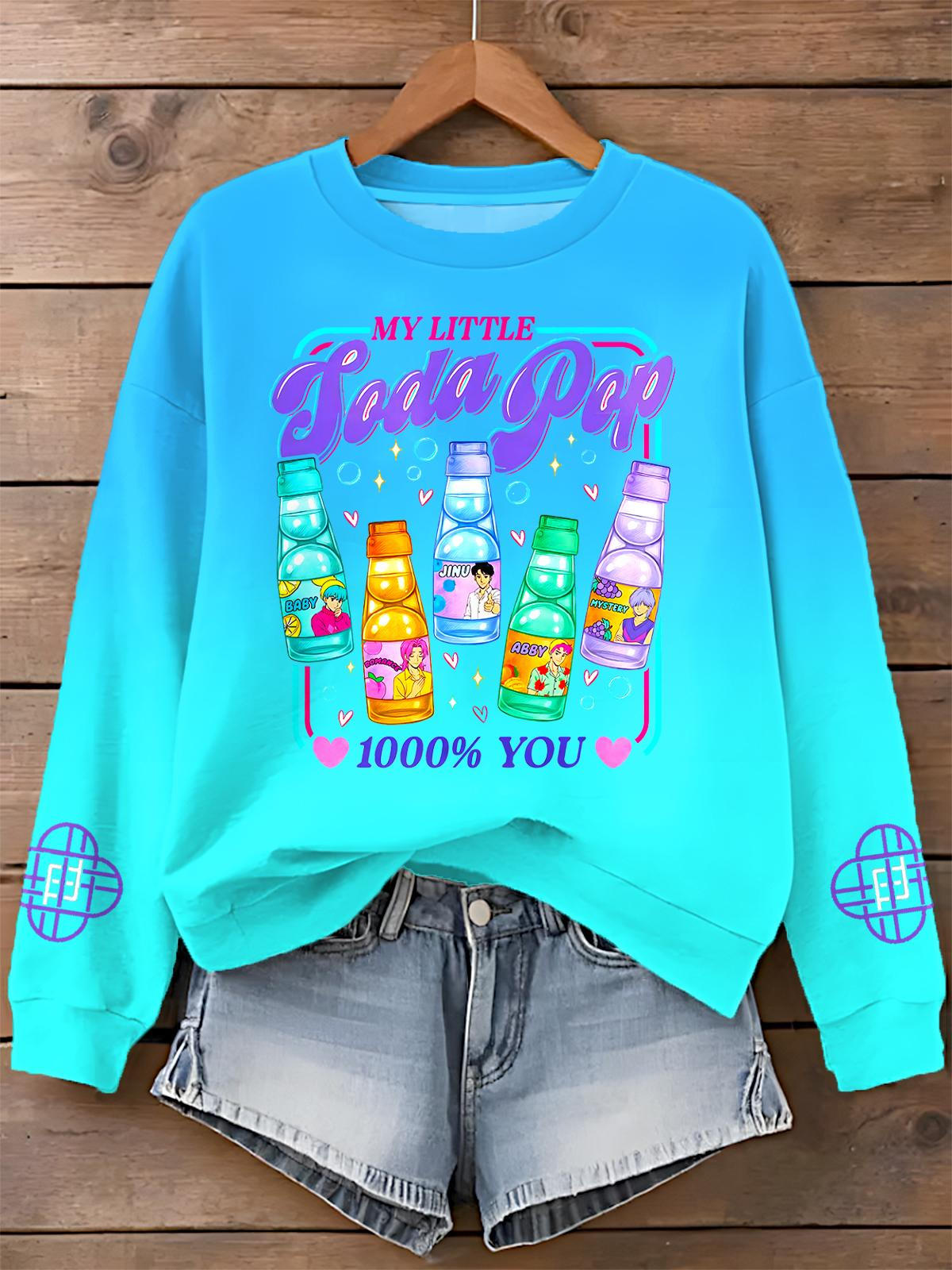 Demon hunter Printed Long Sleeve Casual Top