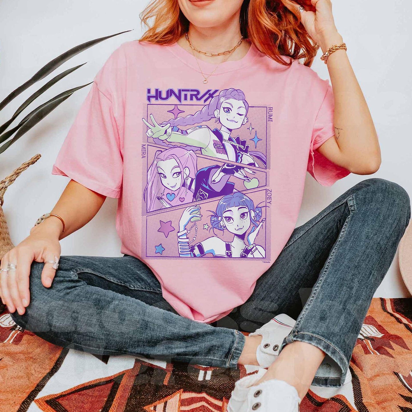 Huntrix Kpop Demo Movie Vintage Print Retro T-shirt