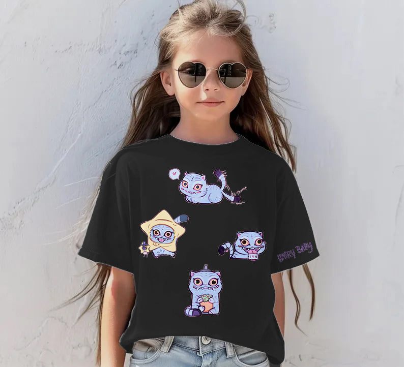Demon Hunter Cute Pet Children's Cotton T-Shirts