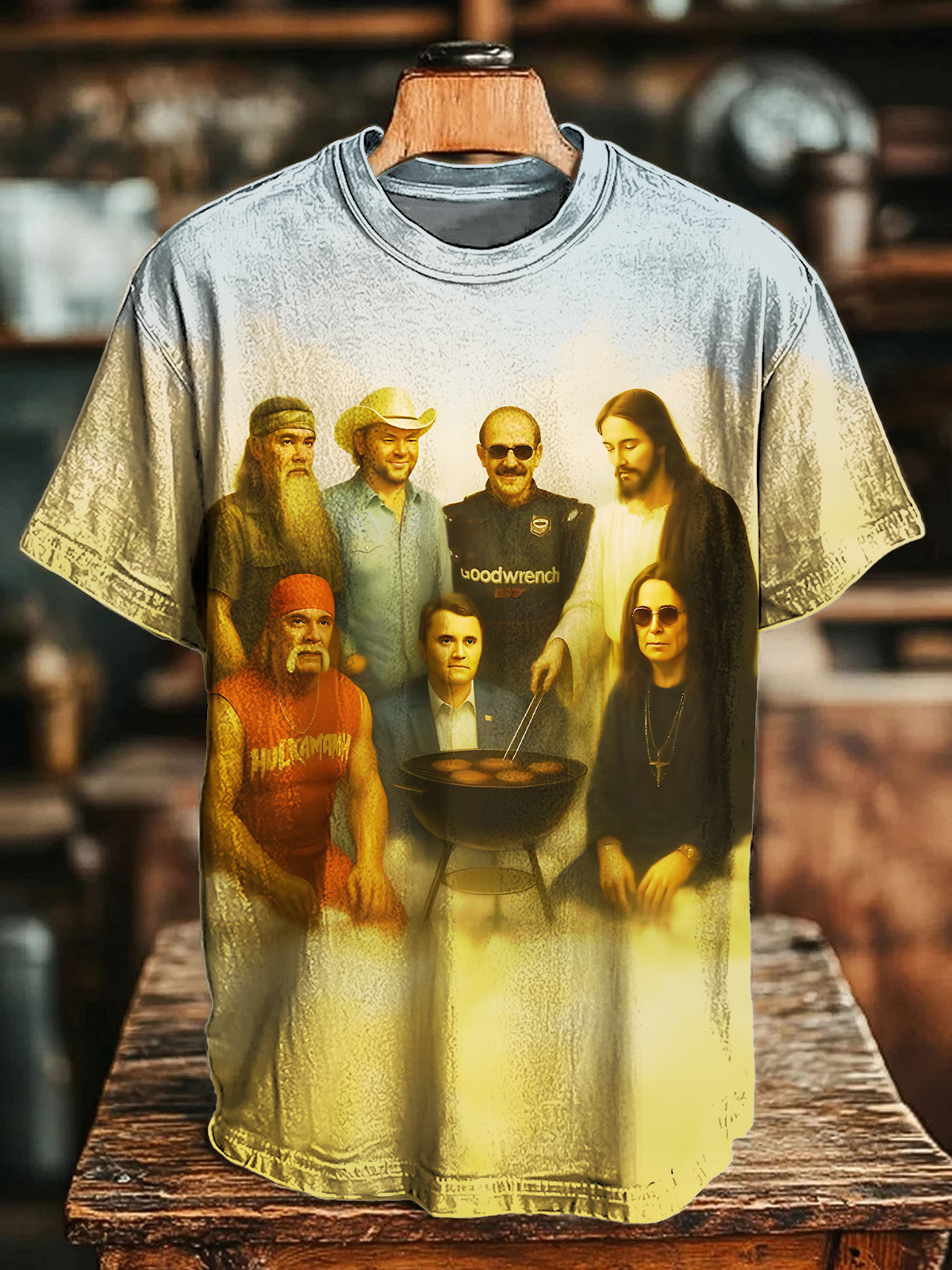 God Has Great Friends Charlie Kirk ,Toby, Ozzy, Rogan Crew Neck T-shirt