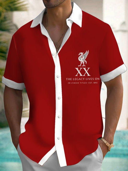 Liverpool Champions 2025 Football Fans Celebration Men's Short Sleeve Shirts