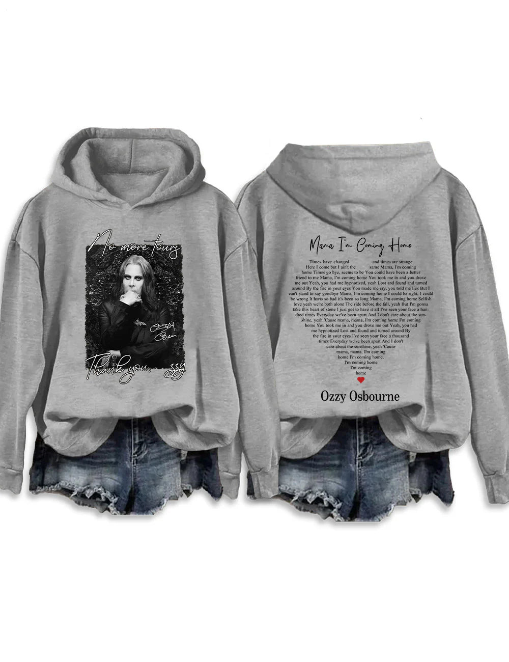 No More Tour Thank You Long Sleeve Hoodie