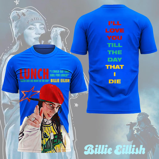 Billie Eilish Hit Me Hard And Soft Tour Crew Neck T-shirt
