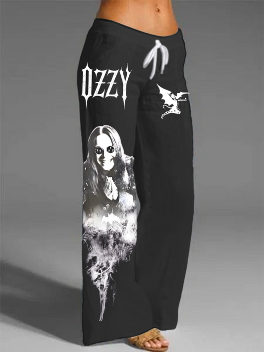 Ozzy Osbourne Women's Printed Casual Pants