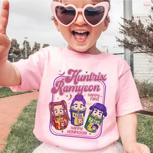 Huntrix Demon Hunters Comfort Colors Kids T-Shirts