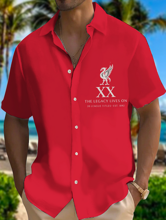 Vintage Liverpool Champions 2025 Men's Short Sleeve Shirts