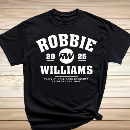 ロビー・ウィリアムズ ライブツアー 2025 ファン クルーネック Tシャツ