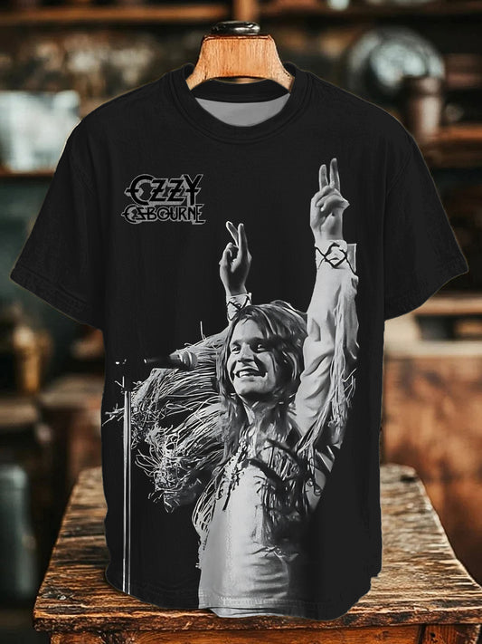 Ozzy Osbourne Unisex Cotton Crew Neck T-shirt