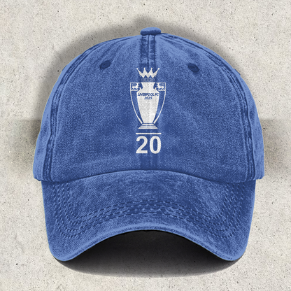 Retro Liverpool Champions 2025 Printed Baseball Cap