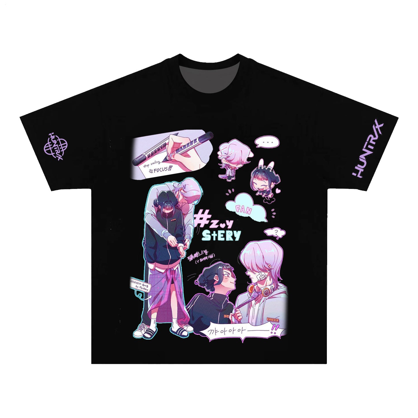 Huntrix Kpop Demo Movie Vintage Print Retro T-shirt