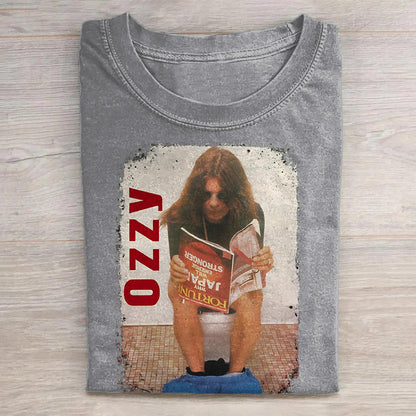 Ozzy Osbourne Washed Cotton Crew Neck T-Shirt