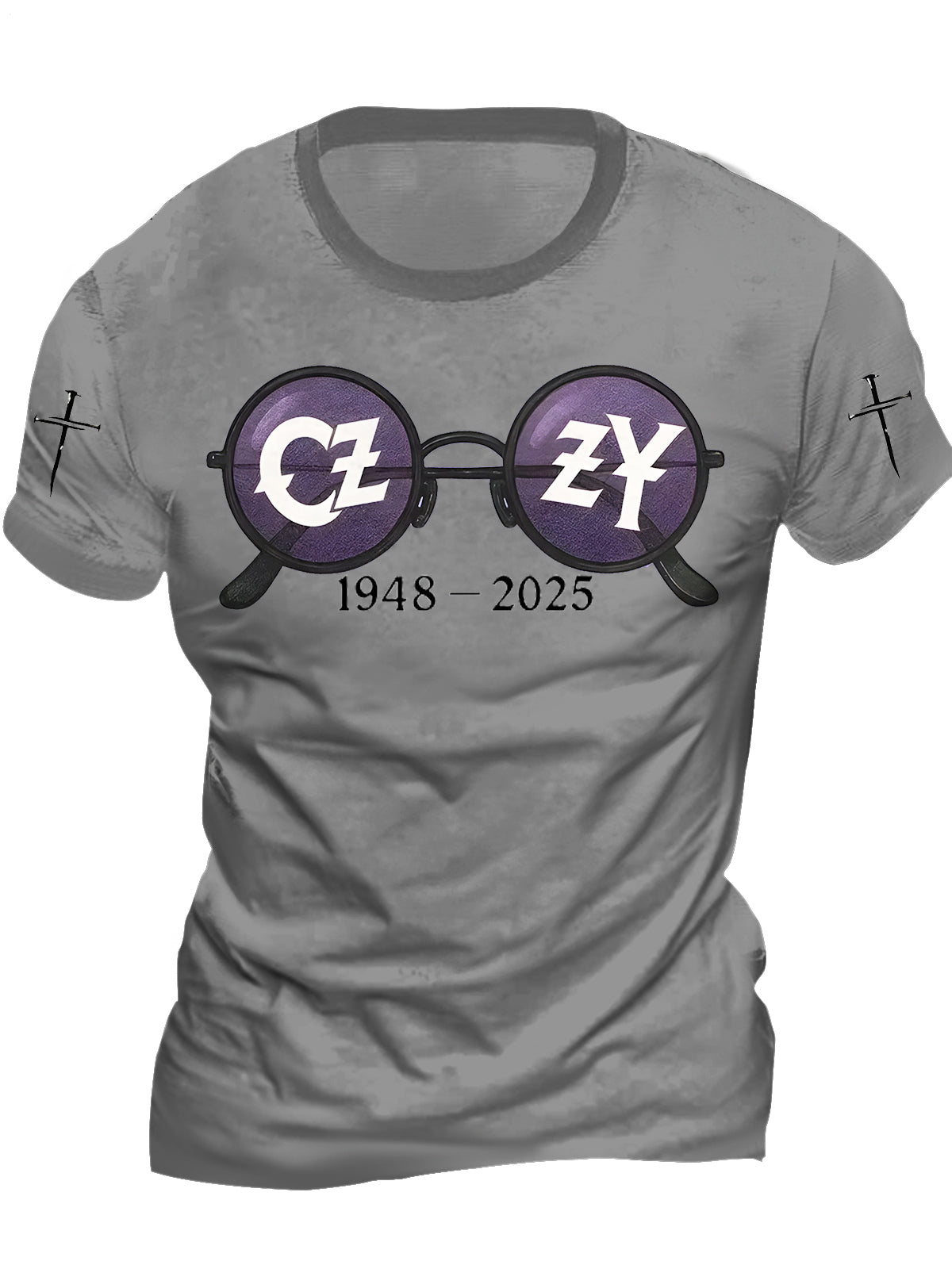 In Memory of Ozzy Osbourne Crew Neck Cotton T-shirts