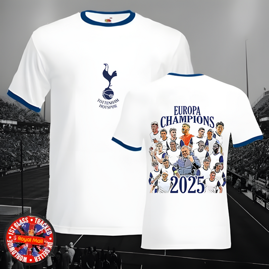 Tottenham Football Club Champions 2025 Crew Neck T-shirt