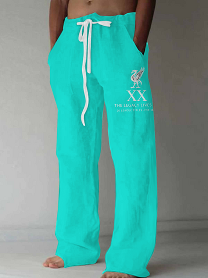 Liverpool Champions 2025 Men's Casual Elastic Waist Pants