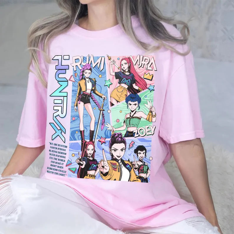 Huntrix Girls Crew Neck T-shirt