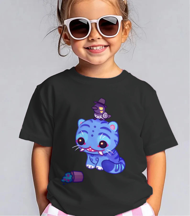 Demon Hunter Tiger Children's Cotton T-Shirts