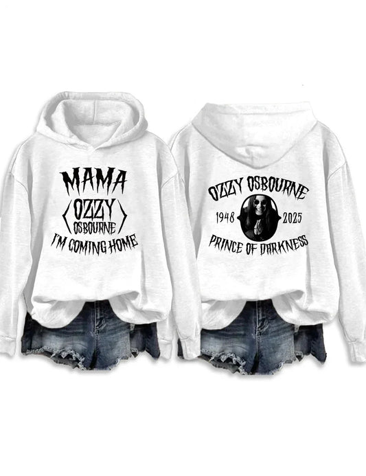 Mama I'm Coming Home Long Sleeve Printed Hoodie