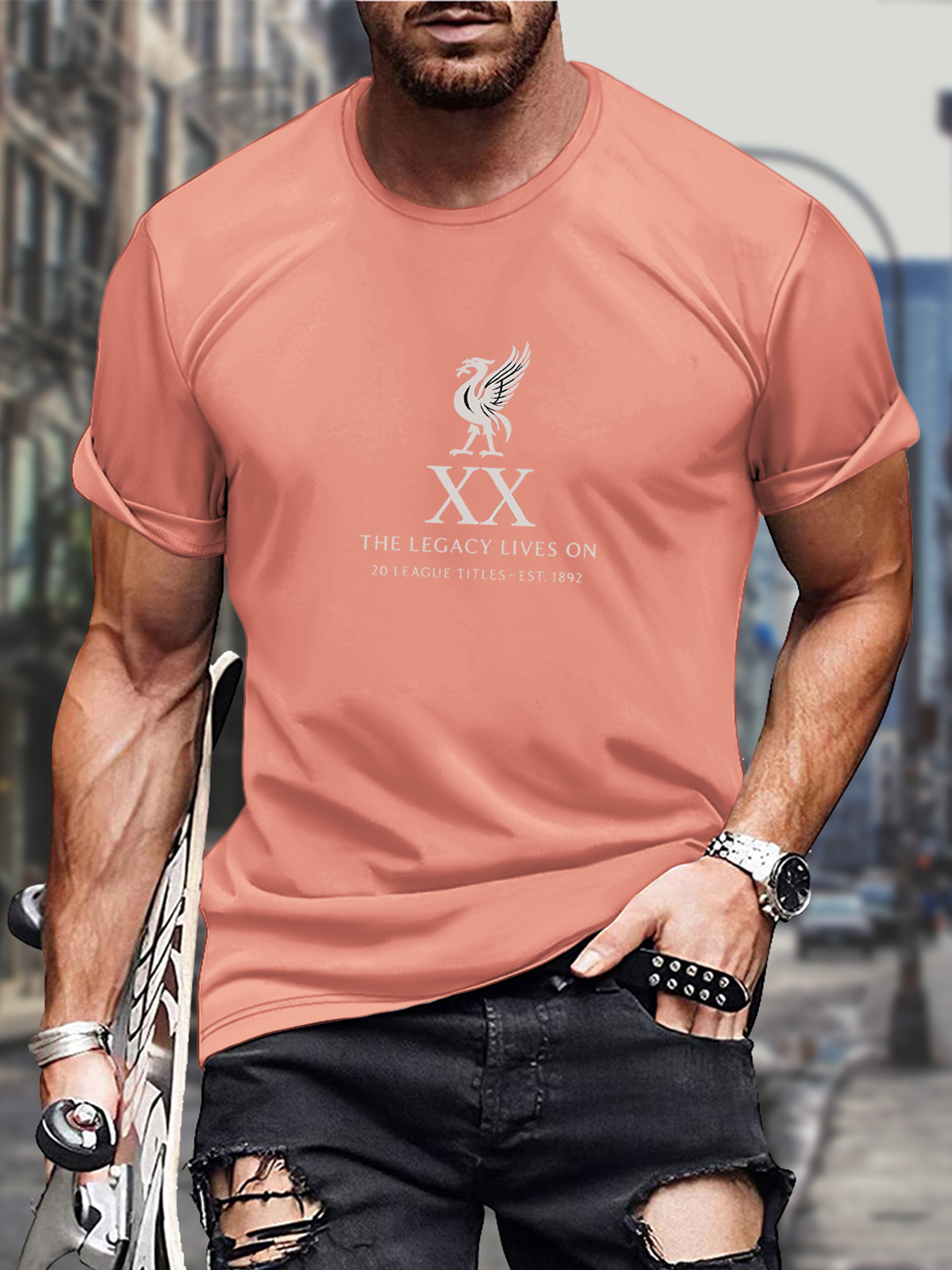 Vintage Liverpool Champions 2025 Round Neck Short Sleeve Men's T-shirt