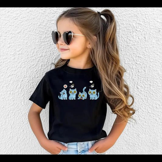 Demon Hunter Cute Pet Children's Cotton T-Shirts