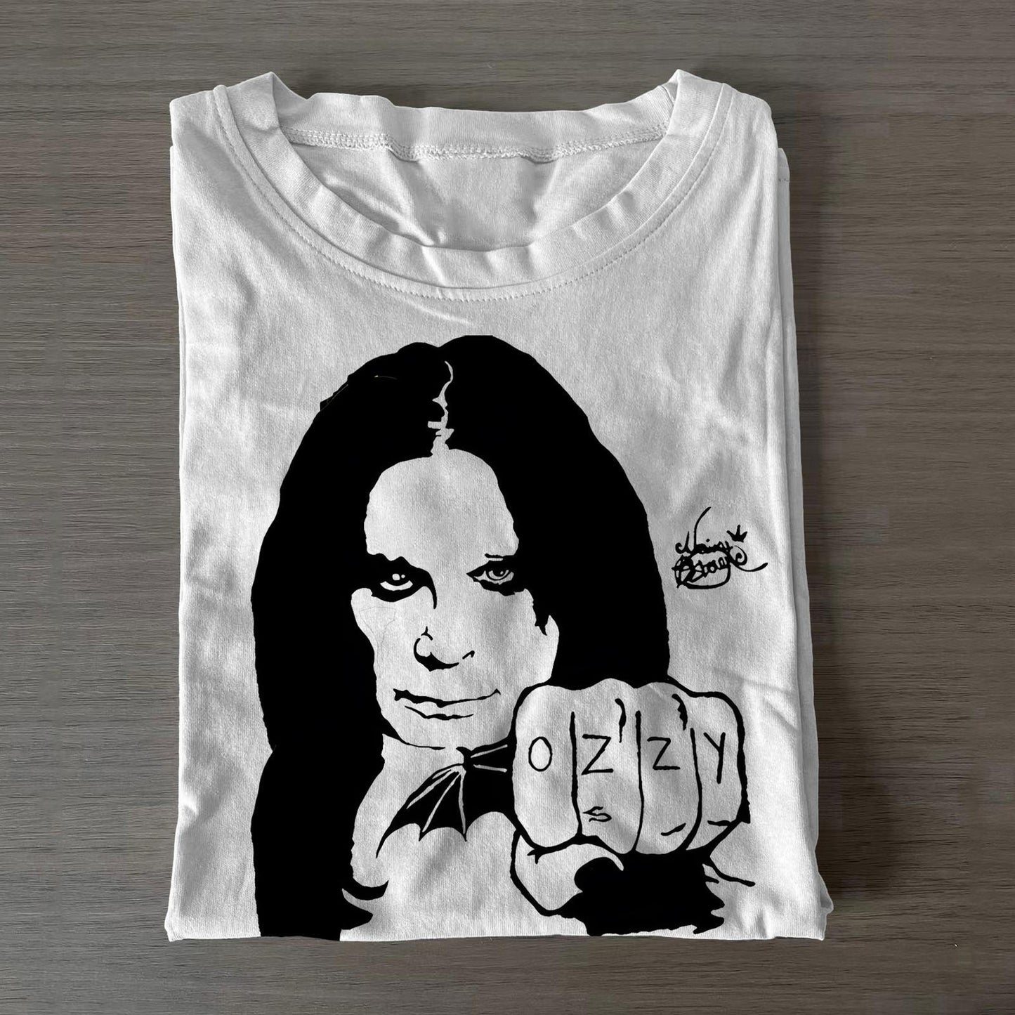 Ozzy Osbourne Crew Neck Cotton T-shirts