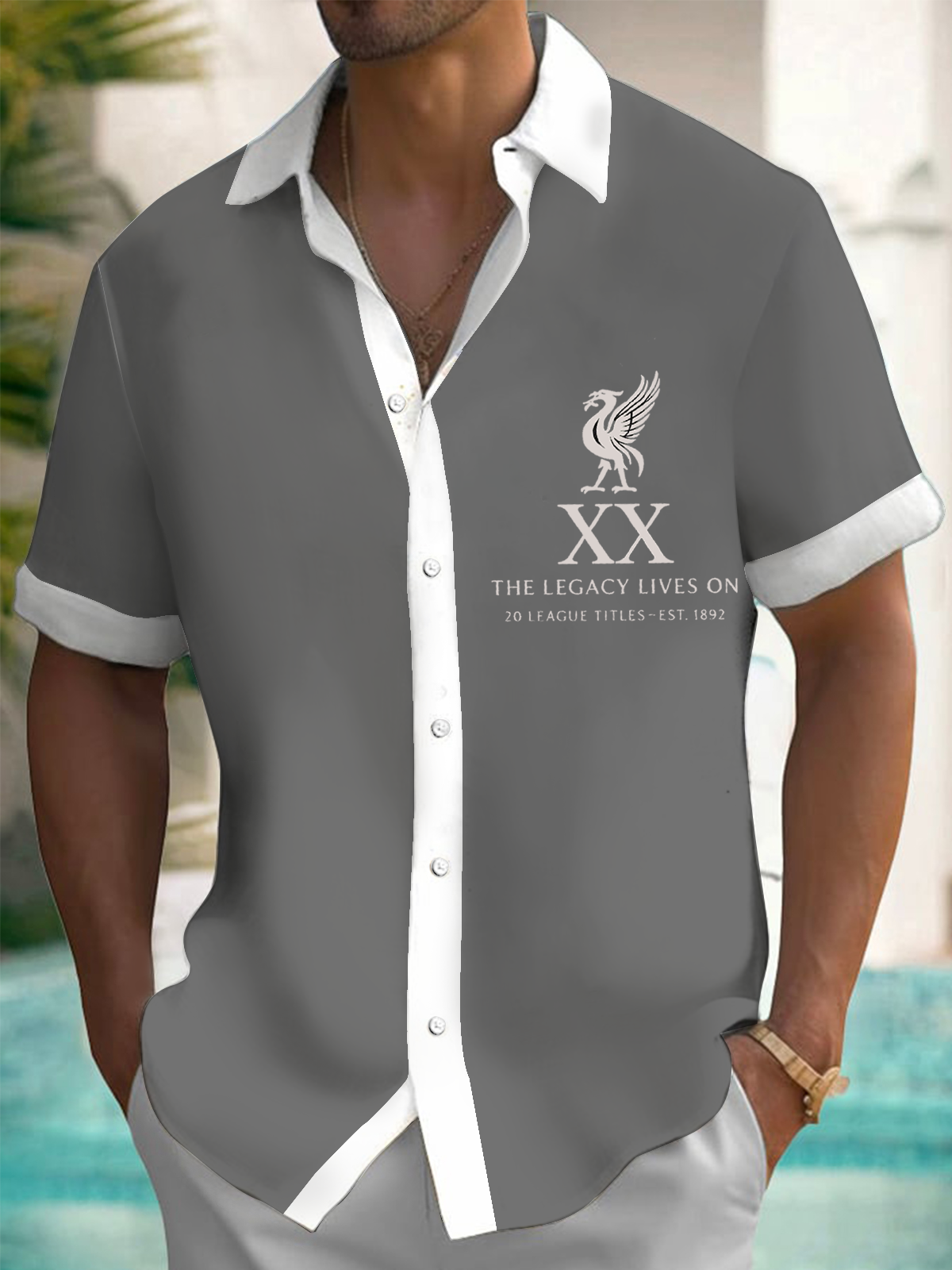 Liverpool Champions 2025 Football Fans Celebration Men's Short Sleeve Shirts