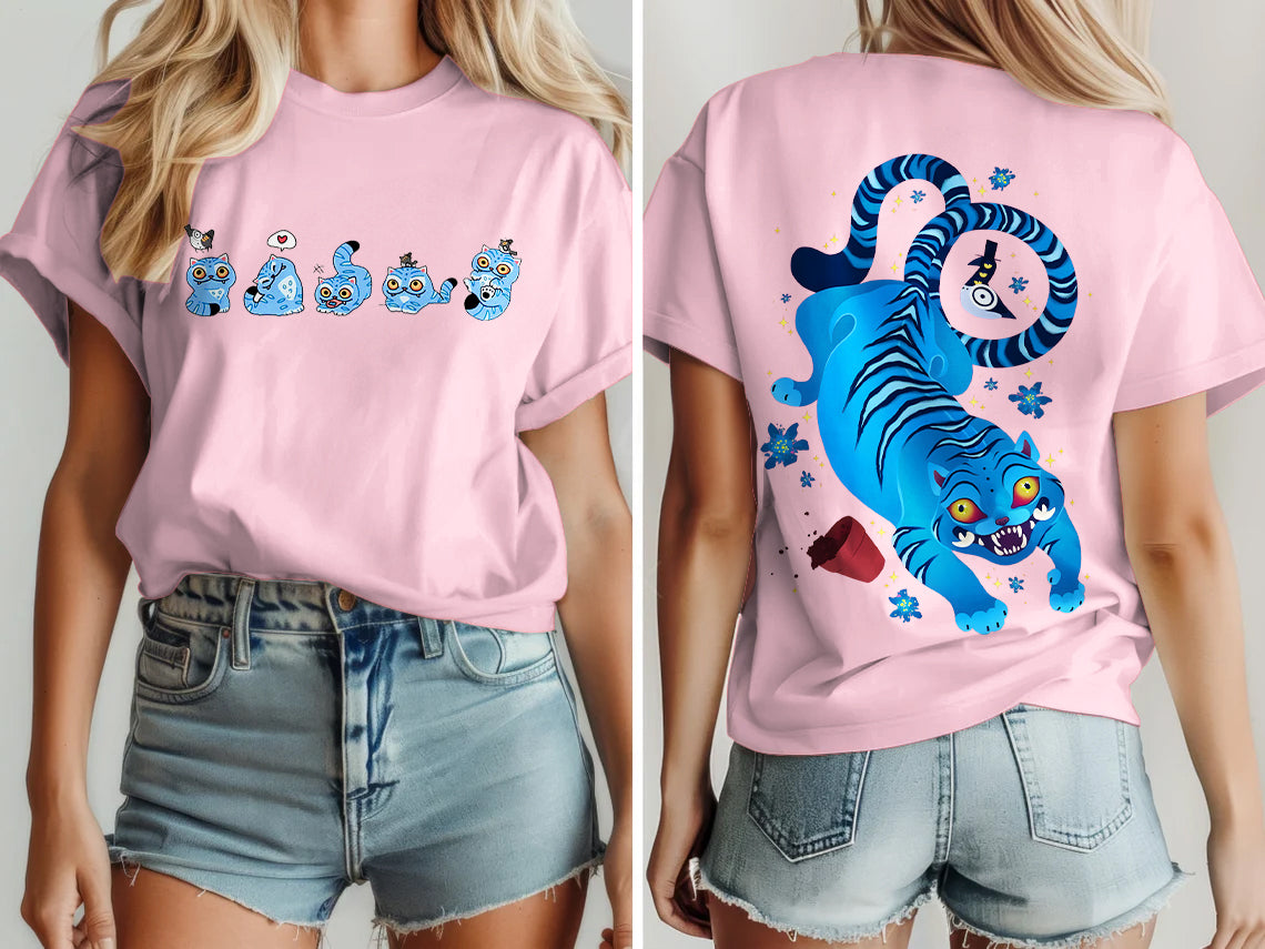 Demon Hunter Tiger Crew Neck T-shirt