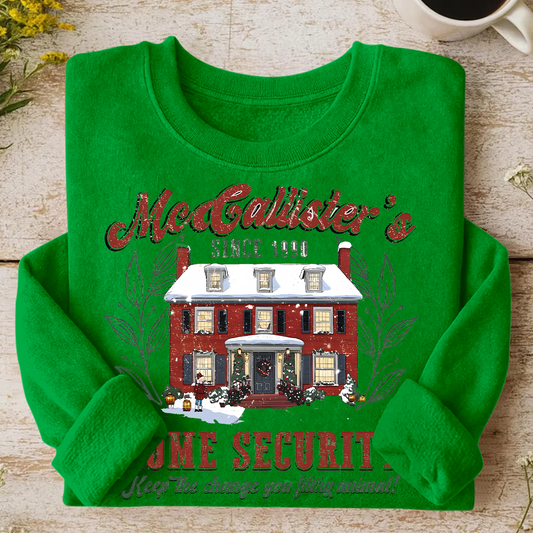 Christmas Holiday Movies Friends Printed Long Sleeve Casual Top