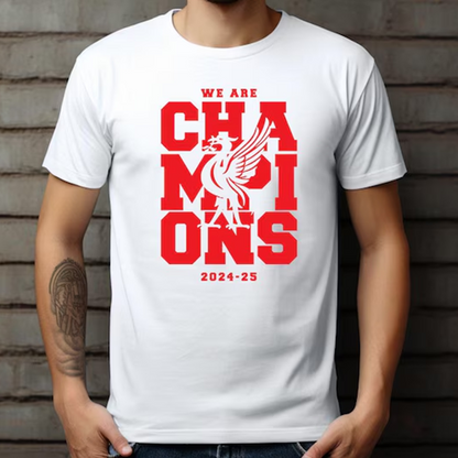 We are Champions Liverpool Round Neck Short Sleeve Men's T-shirt