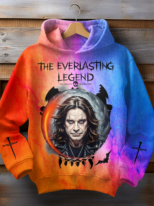 The Everlasting Legend Ozzy Osbourne Long Sleeve Printed Hoodie