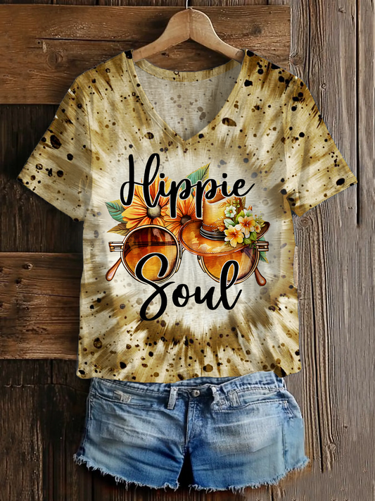 Hippie Soul V-neck T-Shirt