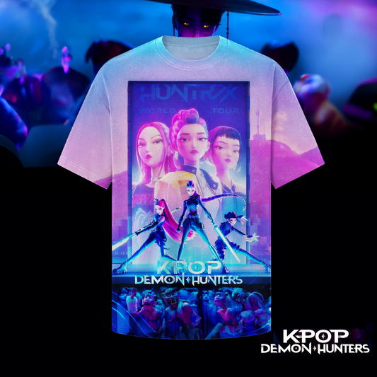 Kpop Demon Hunter Round Neck Short Sleeve Men's T-shirt