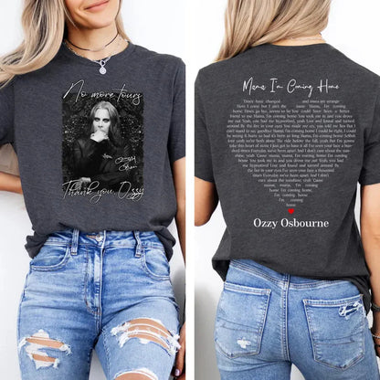 ノー・モア・ツアー オジー・オズボーン プリント クルーネック Tシャツ