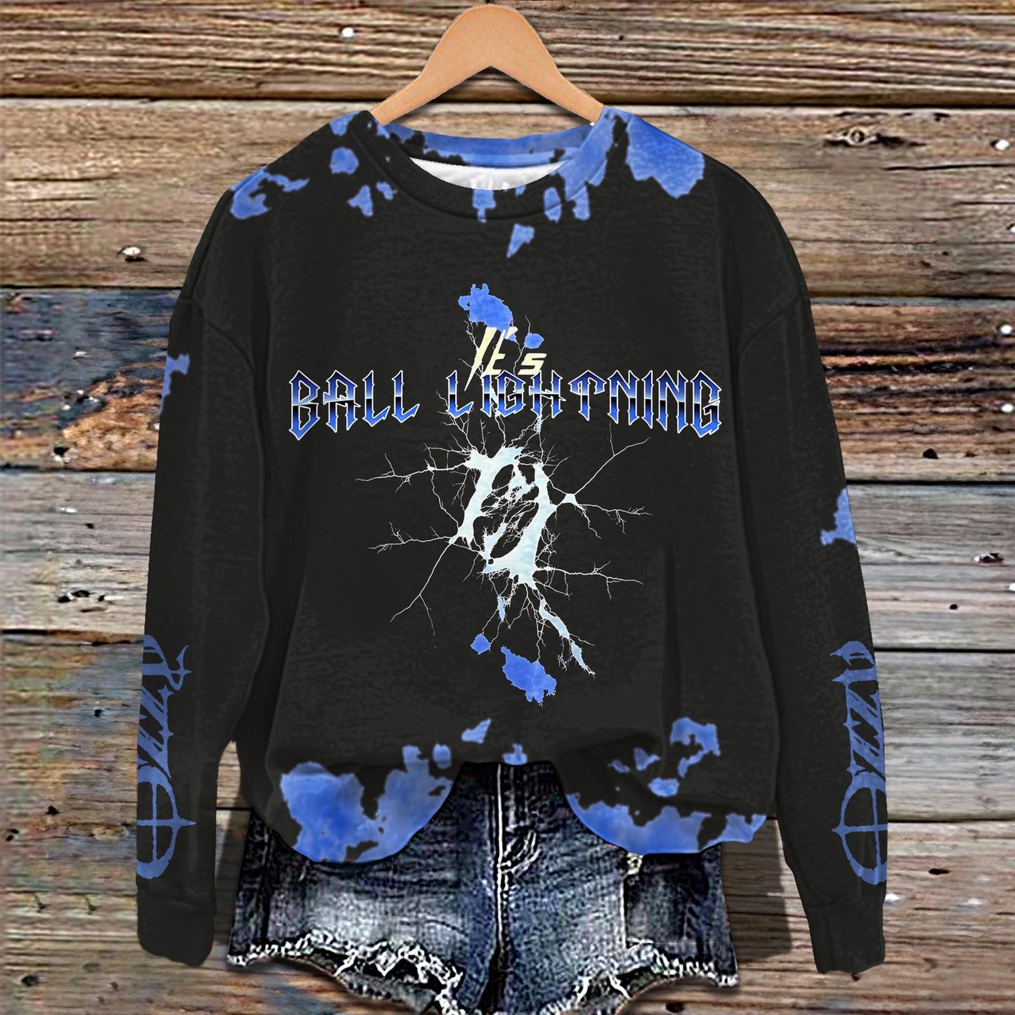 In Memory of Ozzy Osbourne Printed Long Sleeve Casual Top