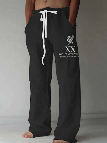 Liverpool Champions 2025 Men's Casual Elastic Waist Pants