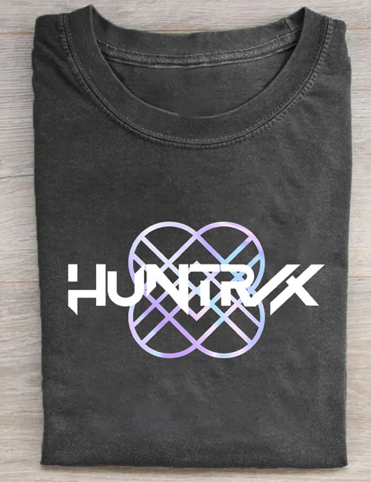 Huntrix Kpop Demo Movie Vintage Print Retro T-shirt