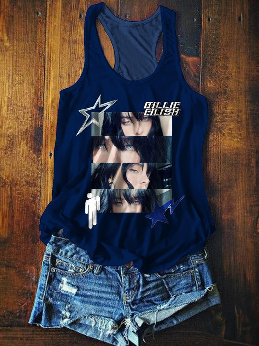 Hit Me Hard and Soft Billie Eilish 2025 Printed Casual Tank Top