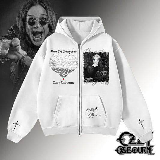 Ozzy Osbourne Zippered Sweatshirt Jacket