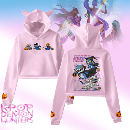 Halloween Demon Hunter Fur Rabbit Long Sleeve Hoodie