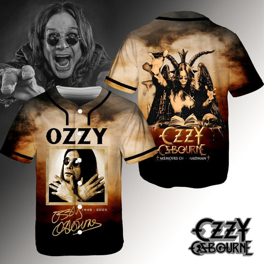 Ozzy Osbourne Retro Baseball Jersey