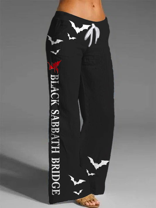 Black Sabbath Women's Printed Casual Pants