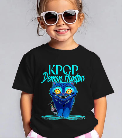 Demon Cat Derpy Children's Cotton T-Shirts