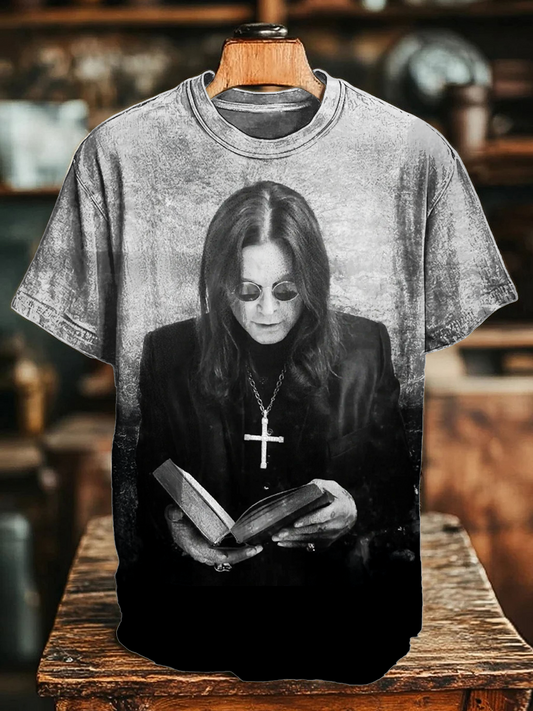 Ozzy Osbourne Black Sabbath Crew Neck T-shirt