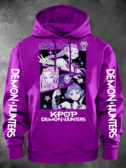 Unisex Demon Hunter Printed Classic Hoodie
