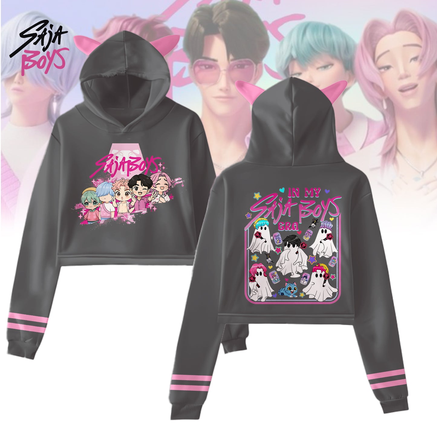 Halloween SAJA Boys Fur Rabbit Long Sleeve Hoodie