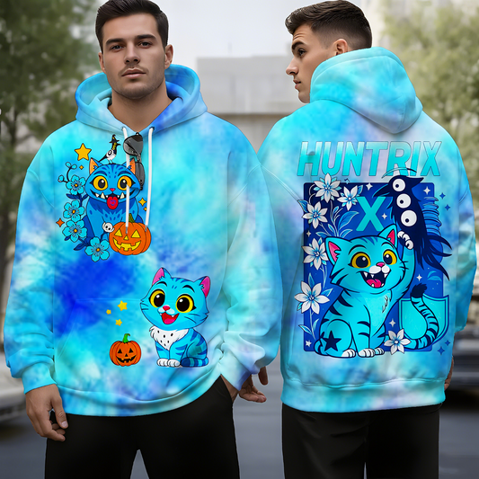 K-pop Demon Hunter Tiger Inspired Art Unisex Long Sleeve Hooded Pocket Sweatshirt