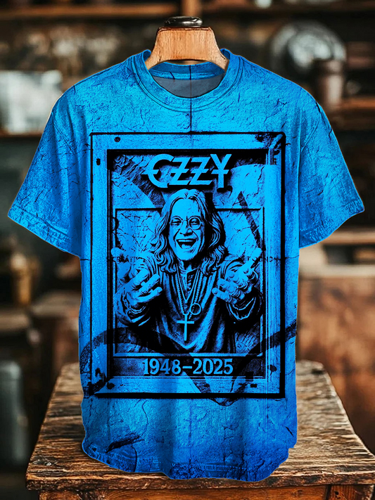 Rest In Peace Legend Rock Band Crew Neck T-shirt