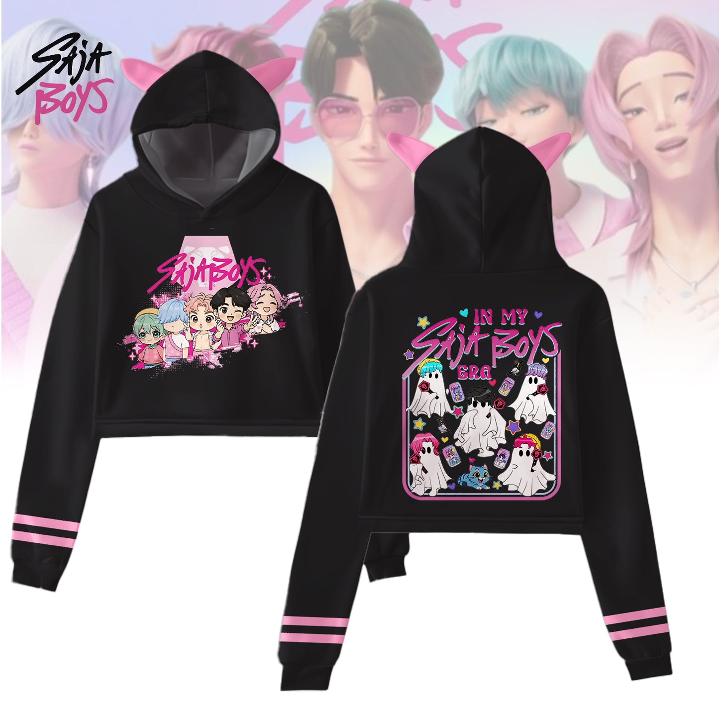 Halloween SAJA Boys Fur Rabbit Long Sleeve Hoodie