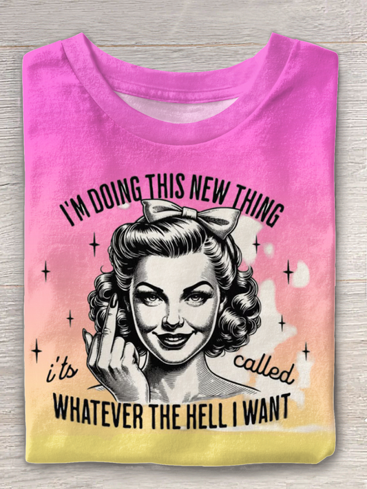 Ich mache dieses neue Ding, was auch immer ich will, Rundhals-T-Shirt 